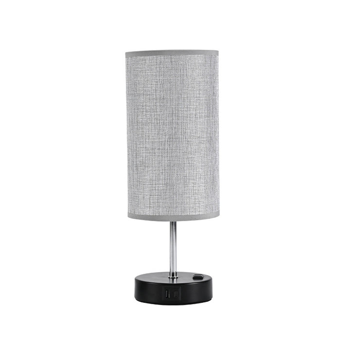 Table lamp USB, LED, dimmable, fabric