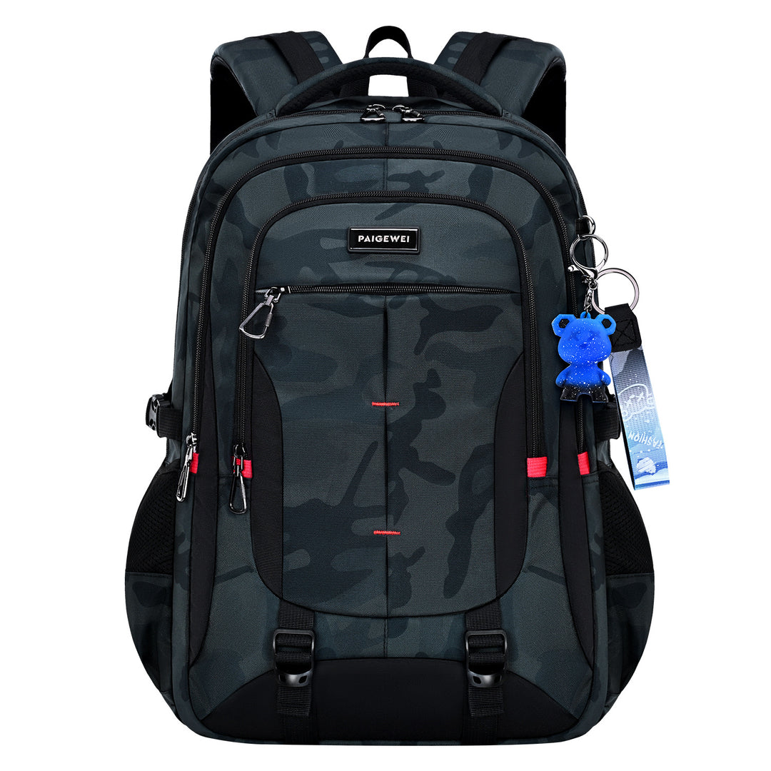 School backpack with roll-top closure, large