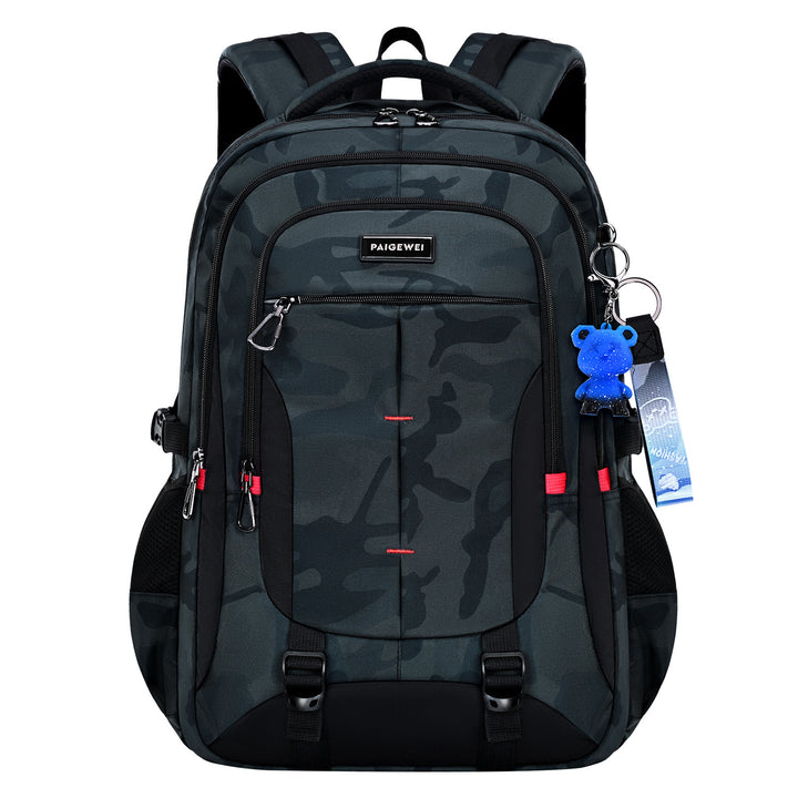 School backpack with roll-top closure, large