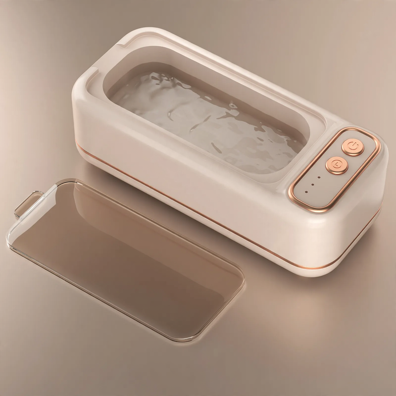 Ultrasonic cleaning device for glasses and jewelry