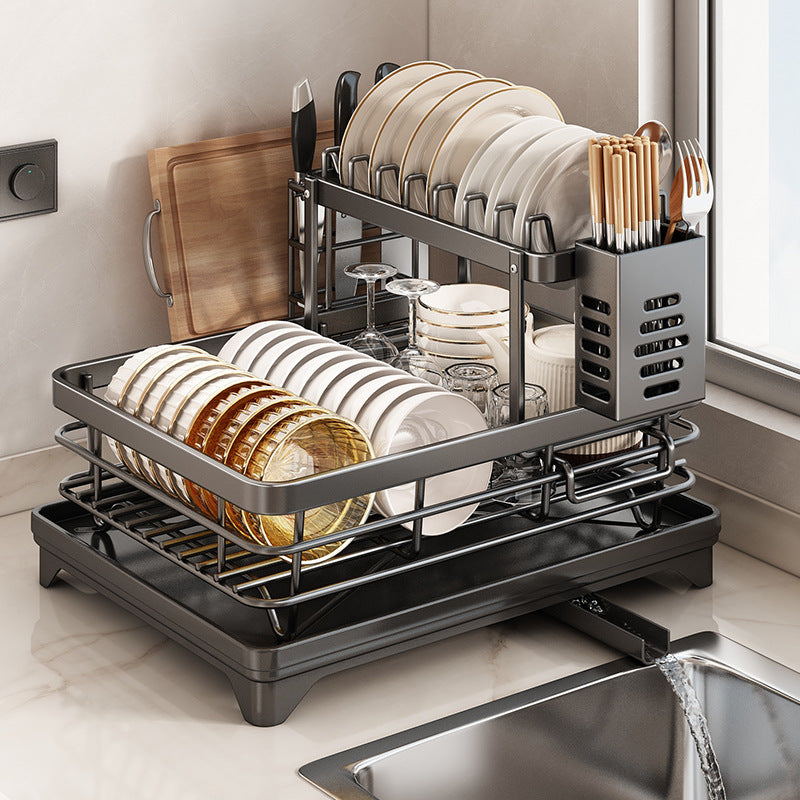 Dish drying rack made of stainless steel