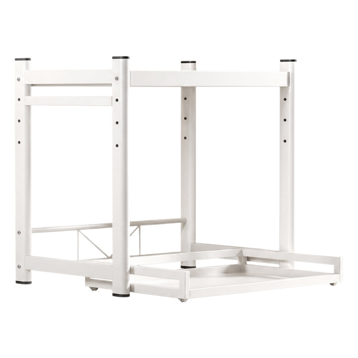 Kitchen shelf with drawer, adjustable, cream