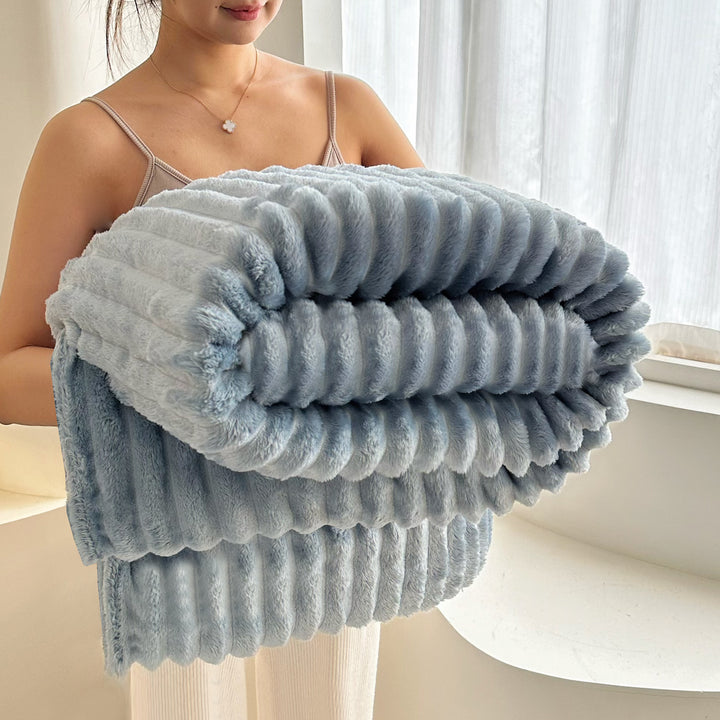 Fleece wool blanket, 800–1000 g, four seasons