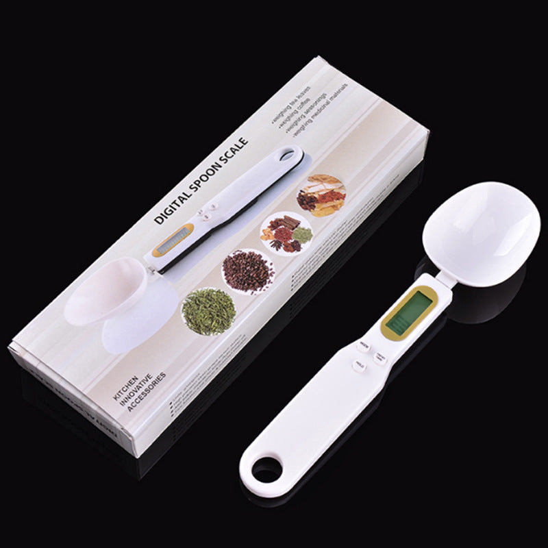 Electronic spoon scale for precise weighing