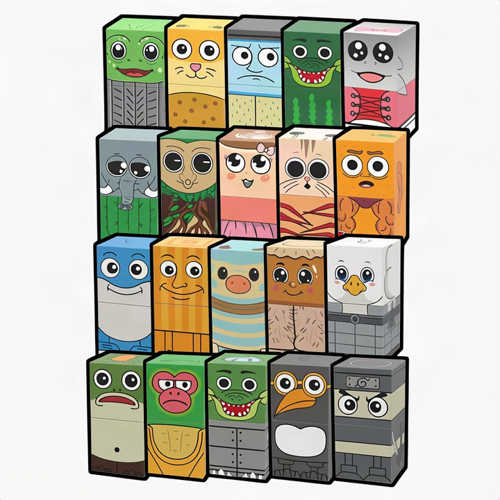Magnetic building blocks, domino style