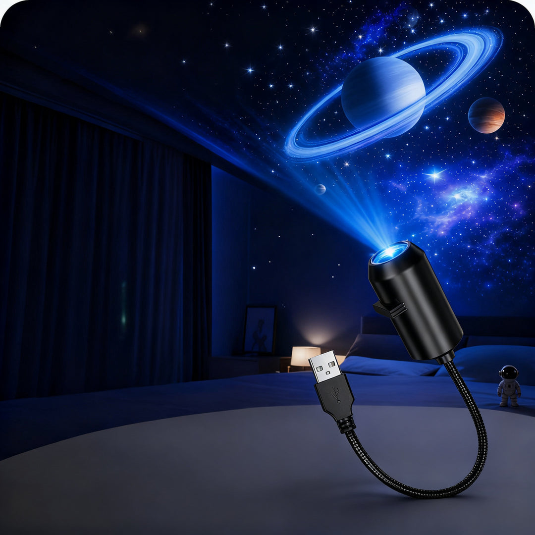 LED projection light with interchangeable patterns