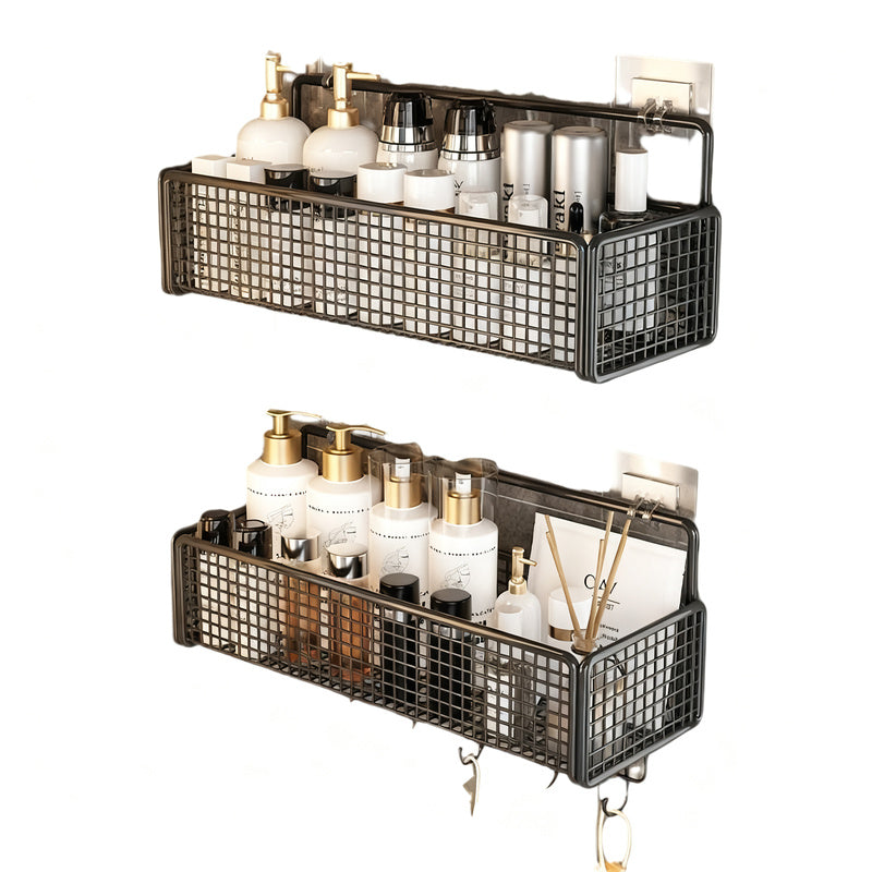 Metal hanging basket without drilling, mesh design