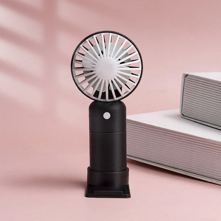 Portable hand fan with battery, 3 levels