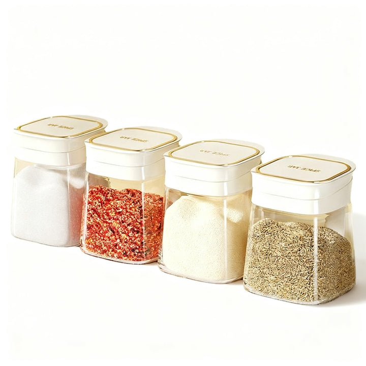 Glass spice boxes with lid, modern