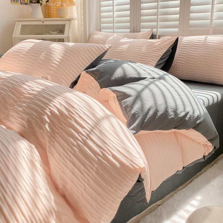 Bedding set made of cotton, laundry wash quality
