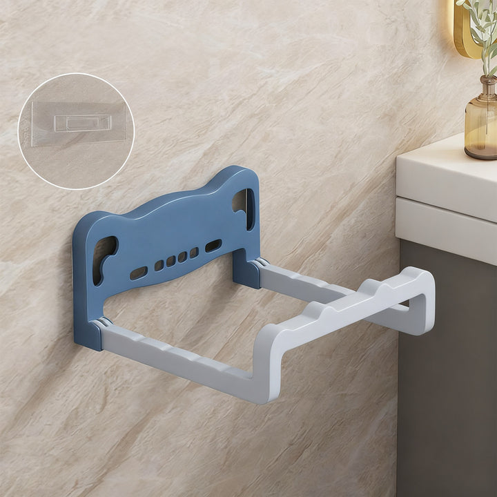 Plastic wall shelf with suction cup, extendable