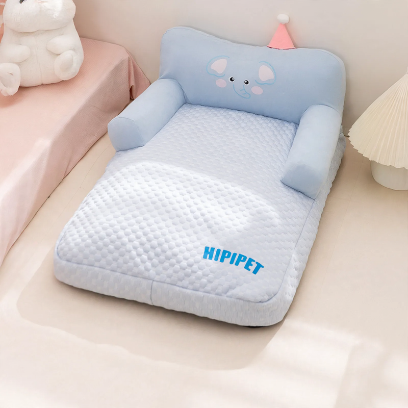 Breathable pet bed with backrest