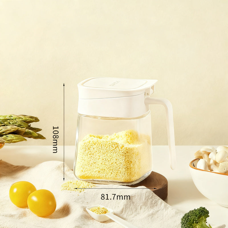 Glass spice boxes with lid, modern