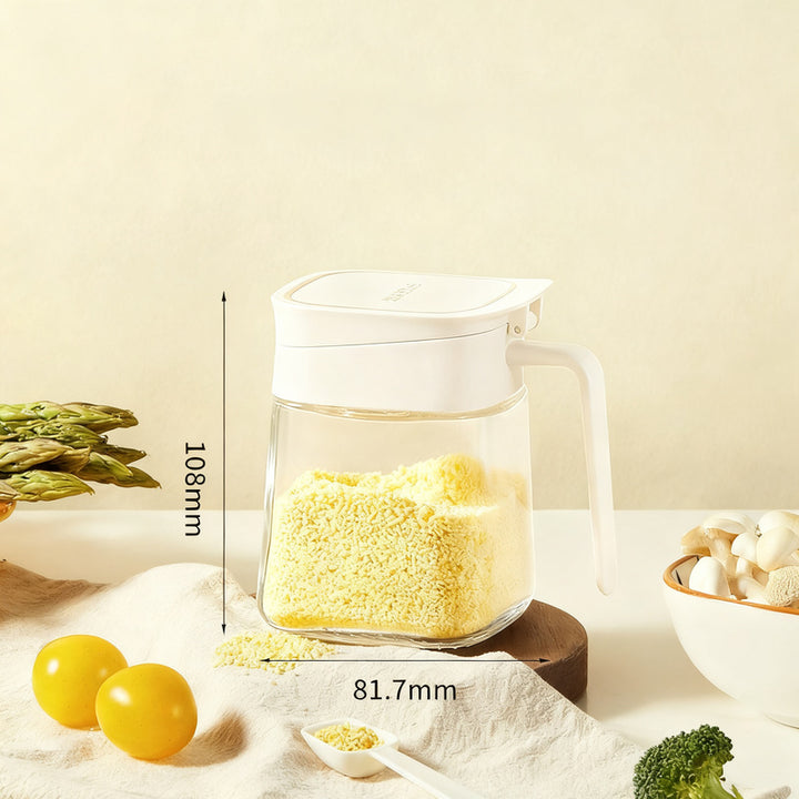 Glass spice boxes with lid, modern