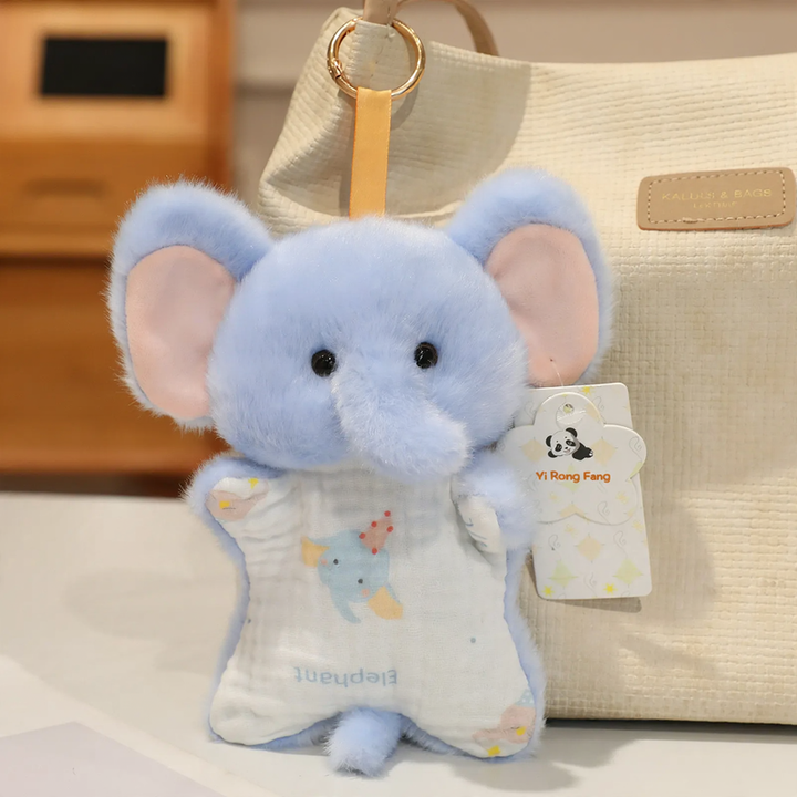 Plush calming doll, animal motifs, approx. 15 cm