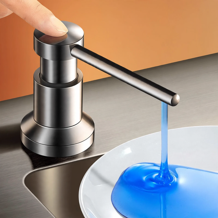 Stainless steel soap dispenser for the kitchen