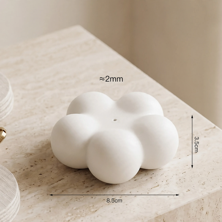 Ceramic incense stick holder, round