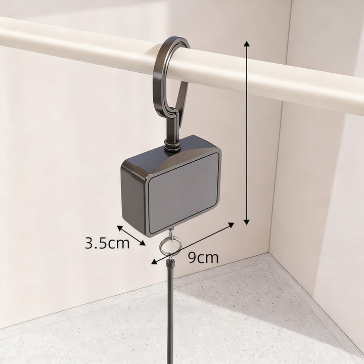 Aluminum drying rack with multiple clips