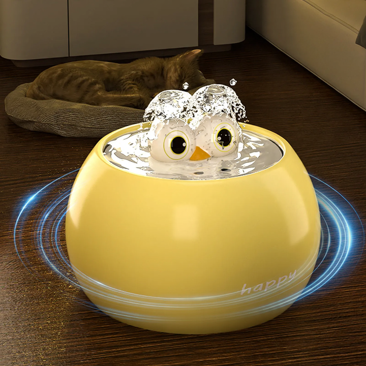 Ceramic water dispenser for cats and dogs with circulation