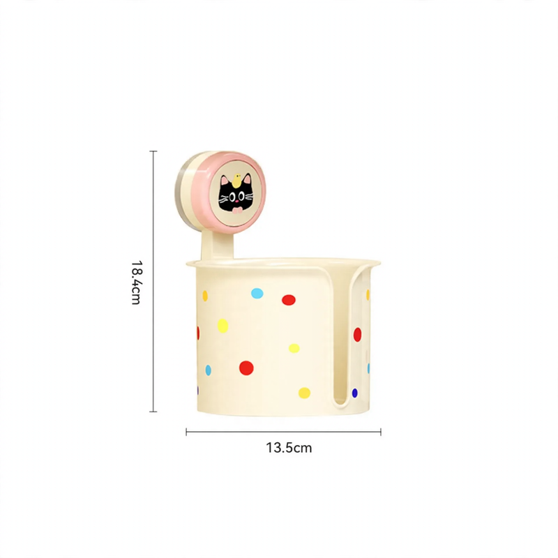 Bathroom paper box with suction cup, plastic, YM.6903-YM.6904