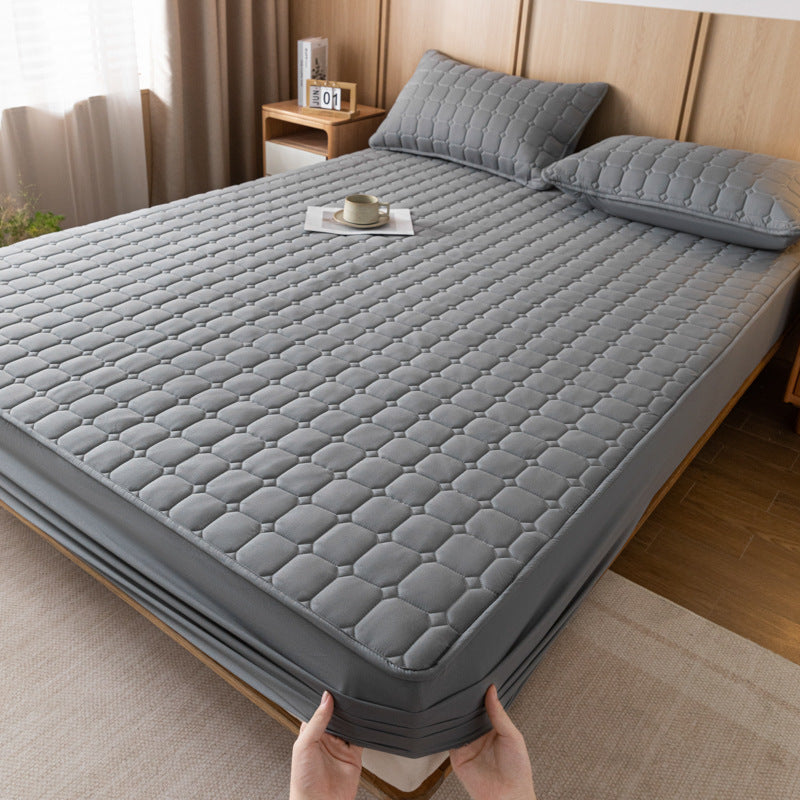 Fitted sheet, synthetic, padded