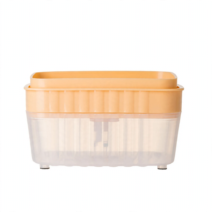 Dish soap dispenser with sponge holder