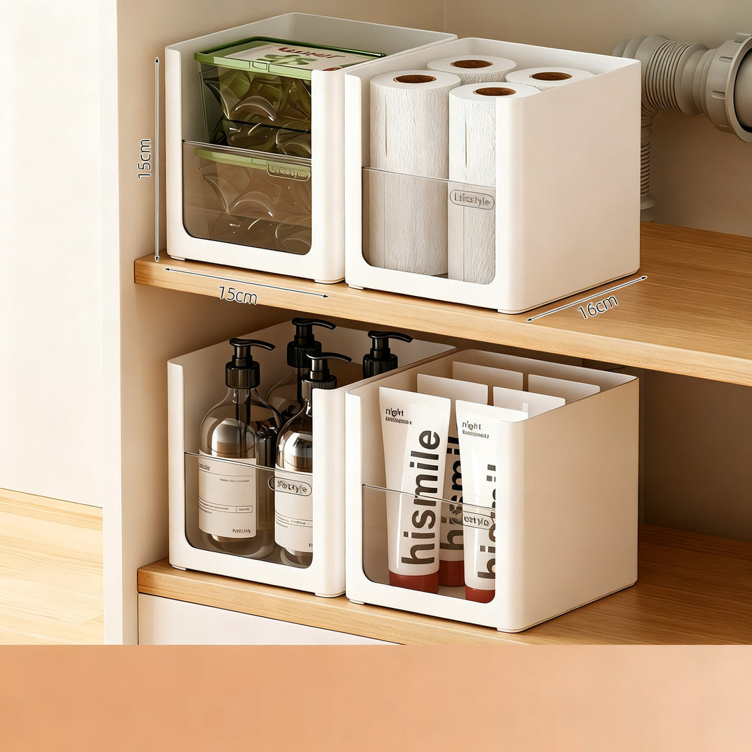 Organizer for bathroom cabinet