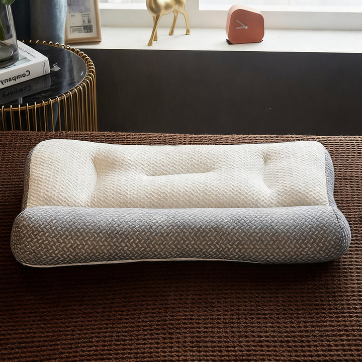 Neck support pillow with soy fiber filling