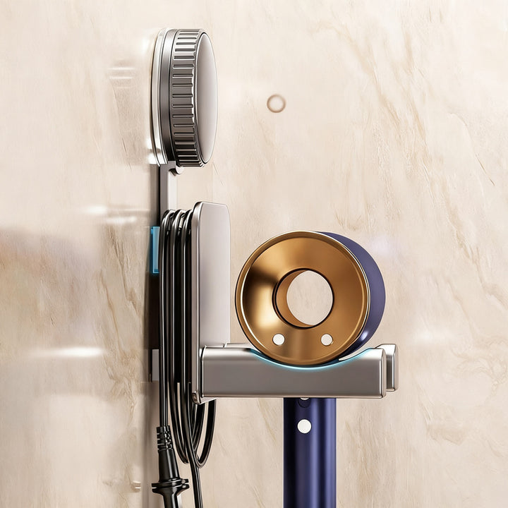 Suction cup holder for hair dryer and bathroom accessories