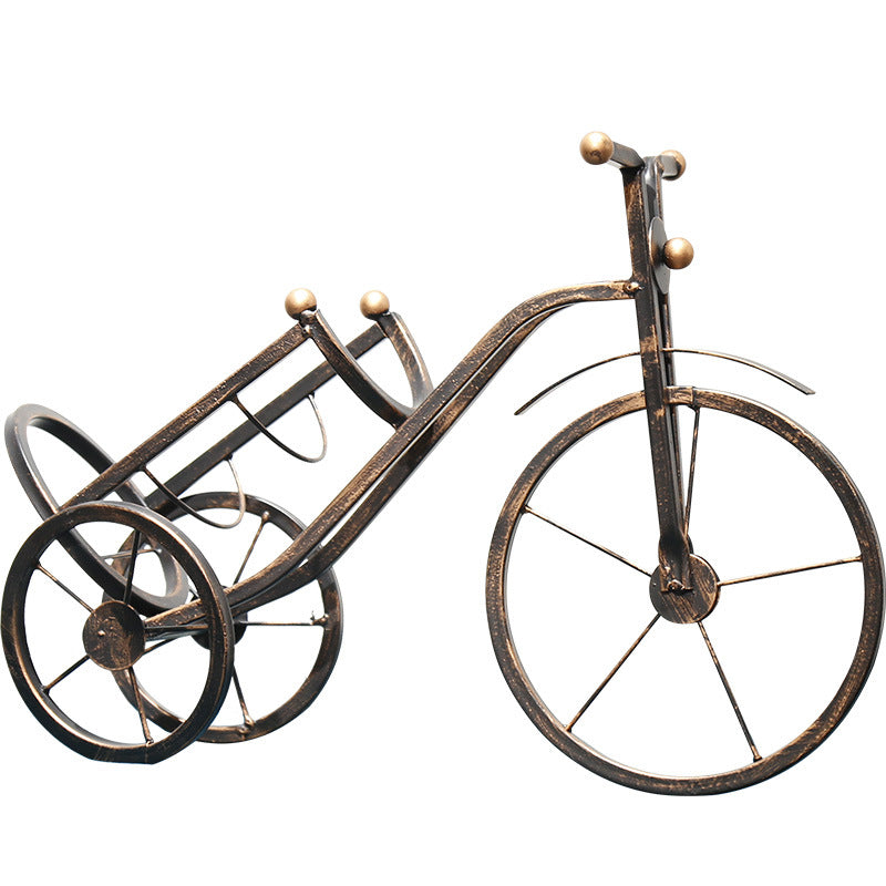 Iron wine bottle holder, modern