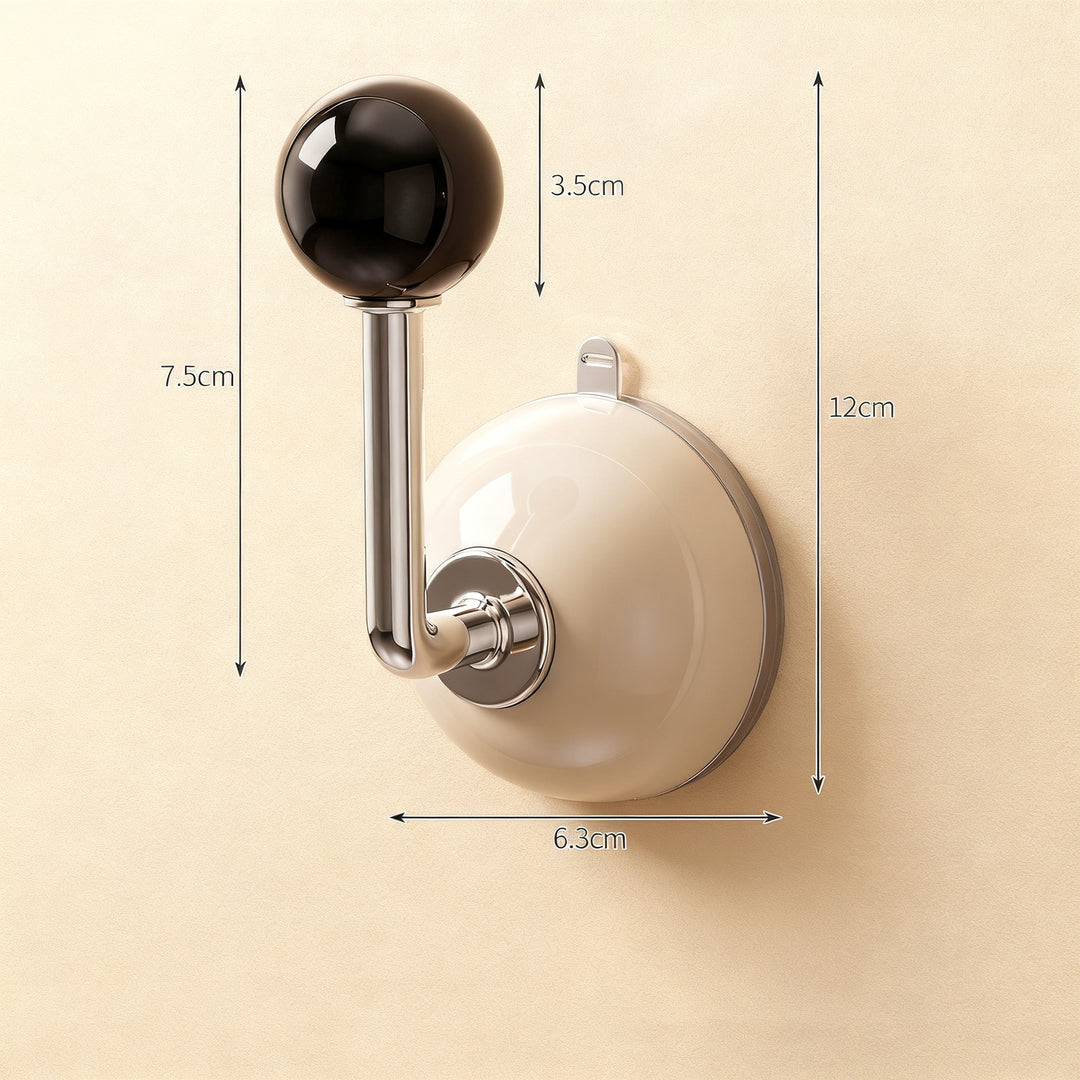 Suction cup hook for door and wall