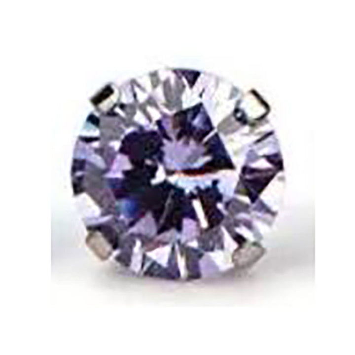 Titanium alloy earrings with zirconia, screw closure