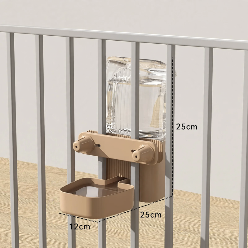 Hanging water and feeding bowls for pets