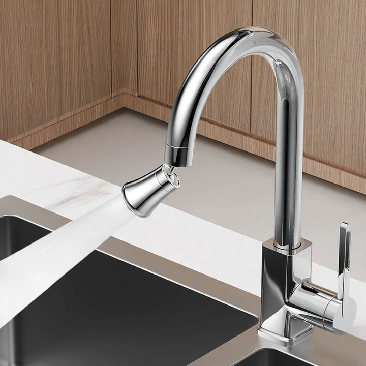 Retractable faucet attachment, 360° rotatable