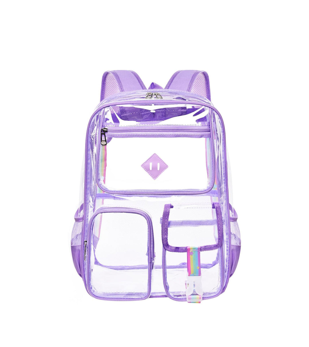 Nylon backpack, transparent, up to 15 inches, durable