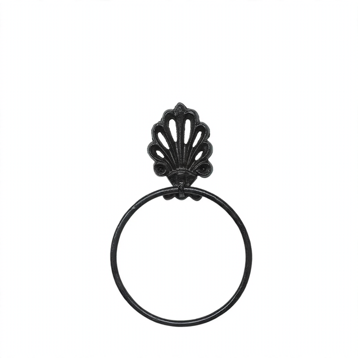 Cast iron wall bracket for towels and paper