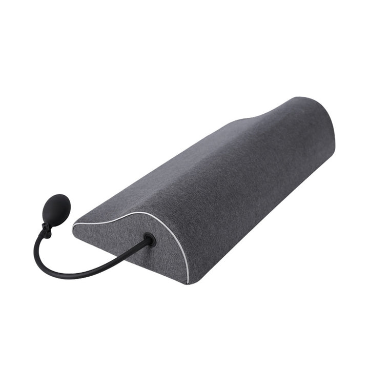 Inflatable neck support cushion with heating function