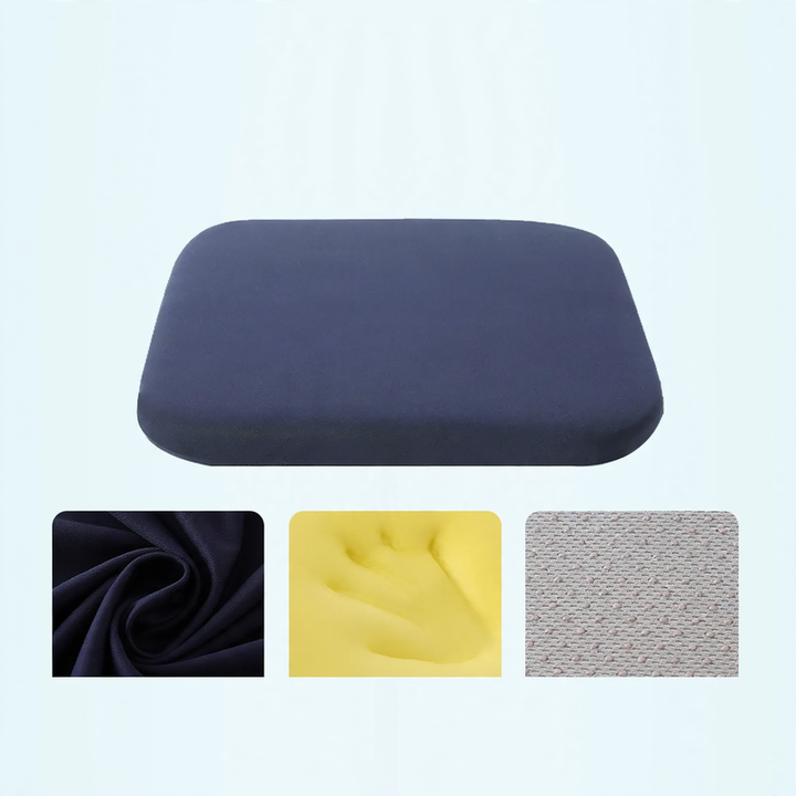 Seat cushion with memory foam, cotton blend
