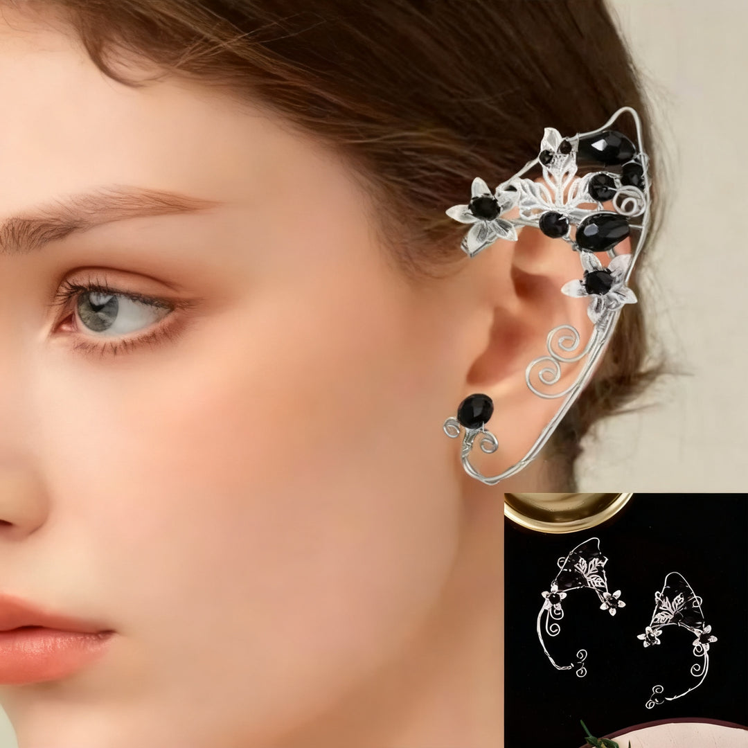 Ear clip without ear hole, handwoven