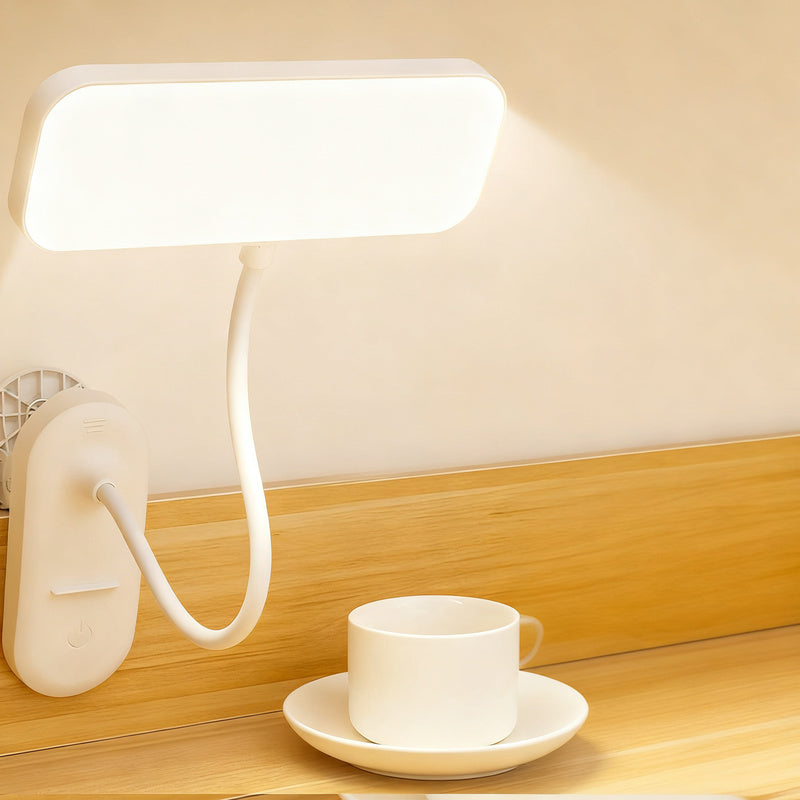 LED clamp light for desk and bed