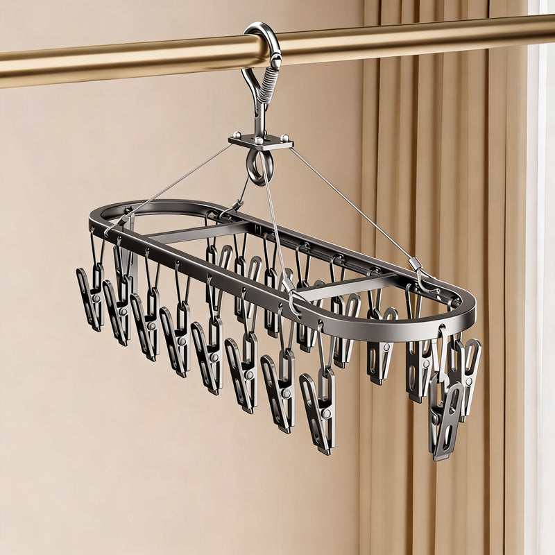 Sock dryer with aluminum frame