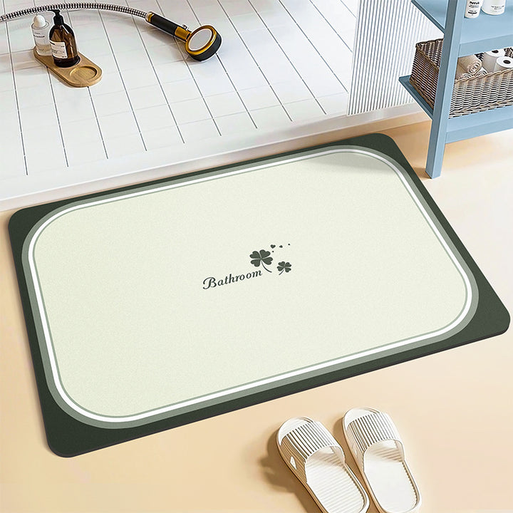Cartoon doormat made of faux fur, washable