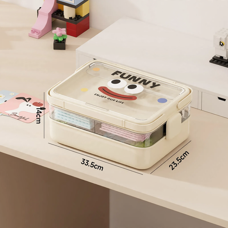 Toy storage box with compartments, model DD2572