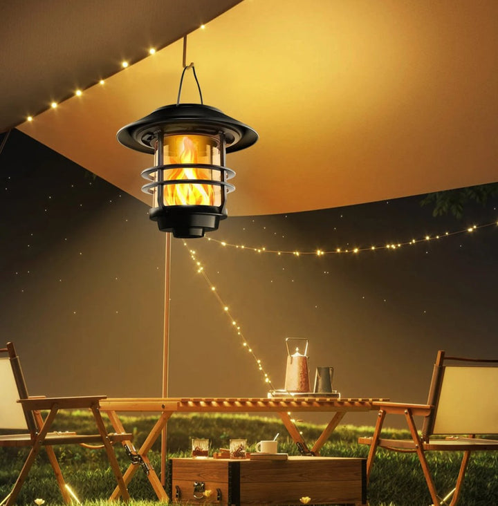 Stornfield | Solar Wireless Waterproof Flickering Flame Lantern Light | - WallLant