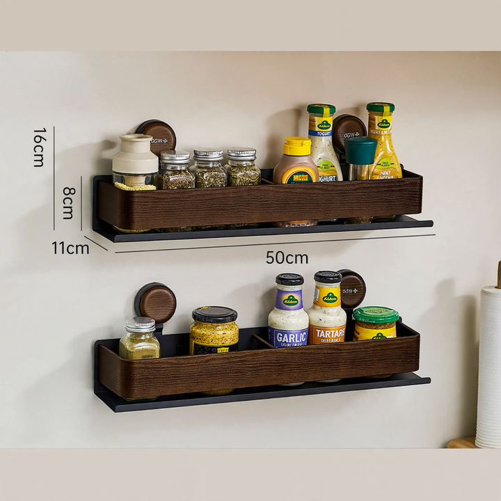 Suction Cup Wall Shelf for Kitchen, Plastic