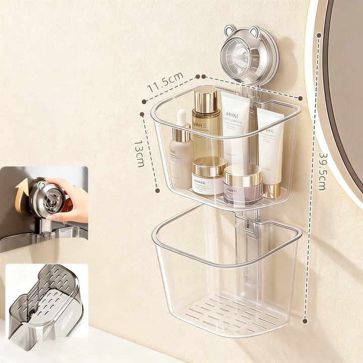 Wall-mounted storage box for washcloths, PET