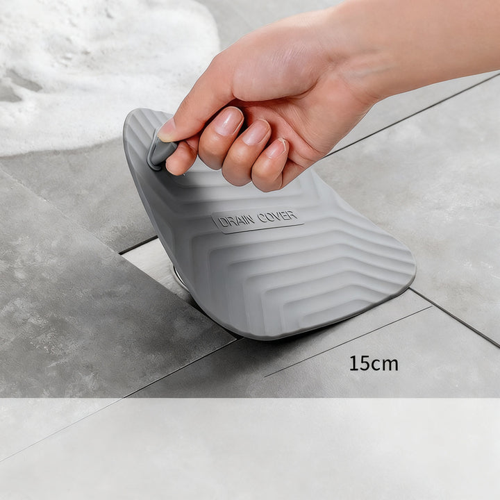 Silicone floor drain cover against odor backflow