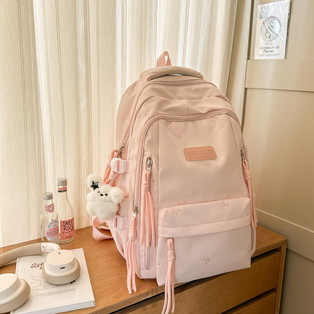 School backpack with roll-top closure, large