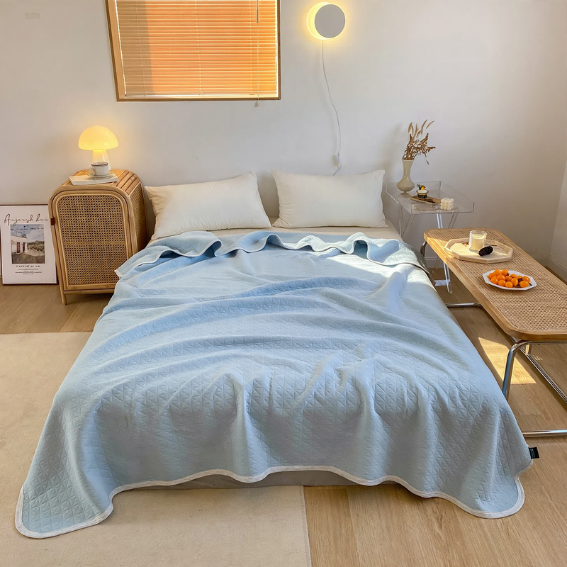 Cotton summer blanket, machine washable