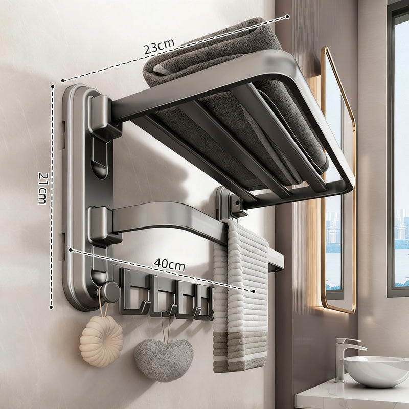 Towel holder with suction cup for bathroom